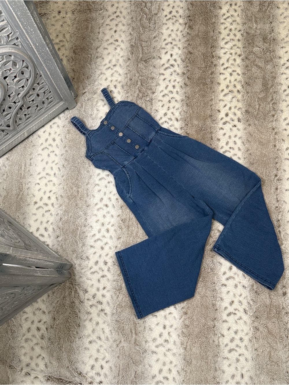 Habitual Kid denim jumpsuit girls 5T classic jeans preppy school overalls fall